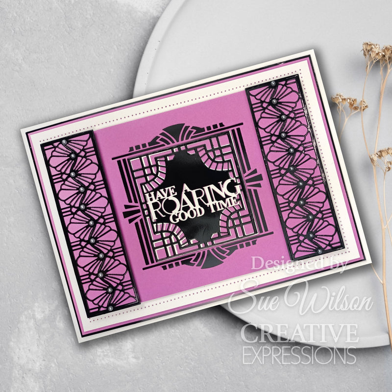 Creative Expressions Sue Wilson Mini Expressions Art Deco Have A Roaring Good Time Craft Die-2