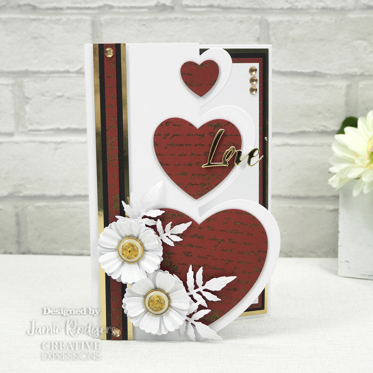 Creative Expressions Jamie Rodgers In and Out Collection Hearts Craft Die-3