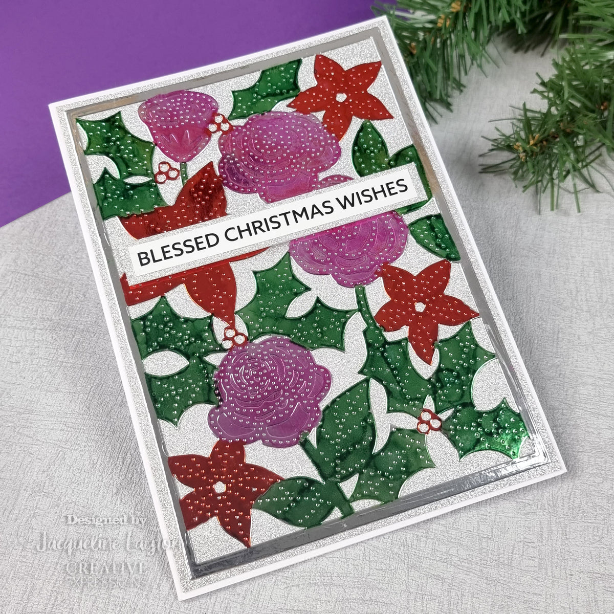 Creative Expressions Jamie Rodgers Pierced Christmas Roses Craft Die-2