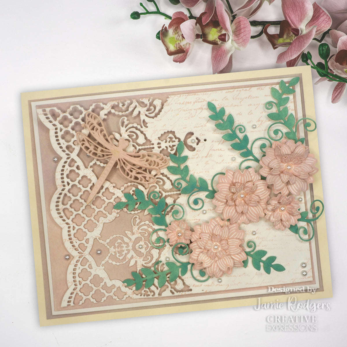 Creative Expressions Jamie Rodgers Moroccan Lace Border Craft Die-5