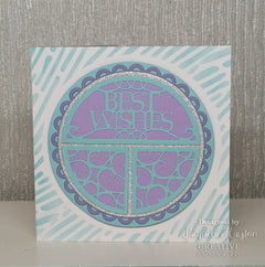 Creative Expressions Coral Rays DL Stencil 4 in x 8 in (10.0 x 20.3 cm)-5
