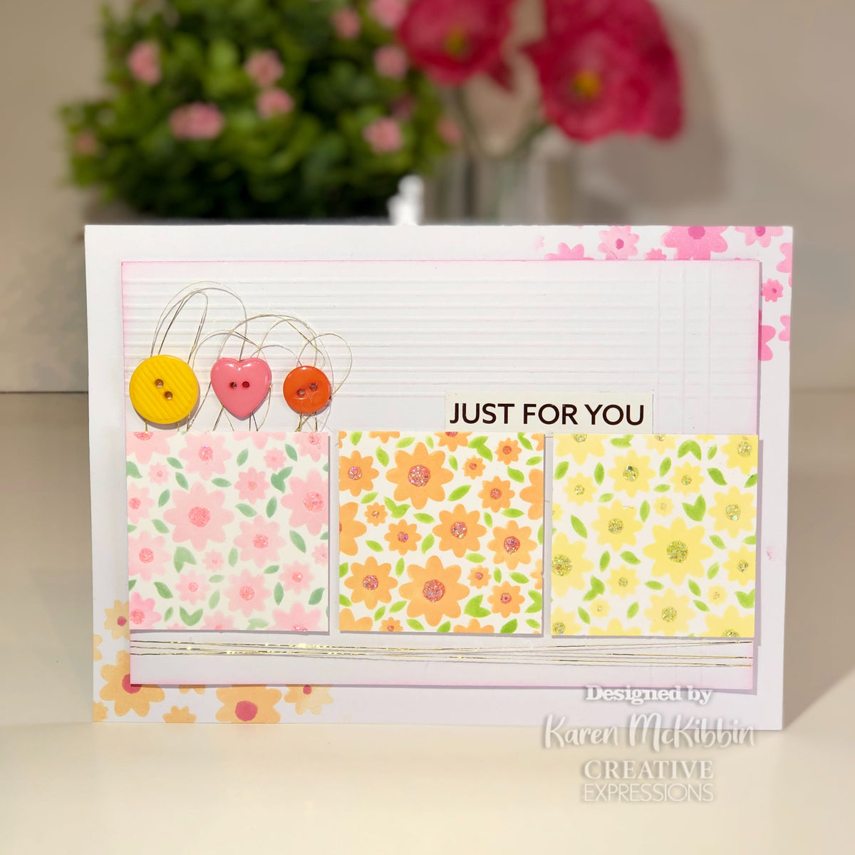 Creative Expressions Daisies Mini Triple Layering Stencil 4 in x 3 in Set of 3-2