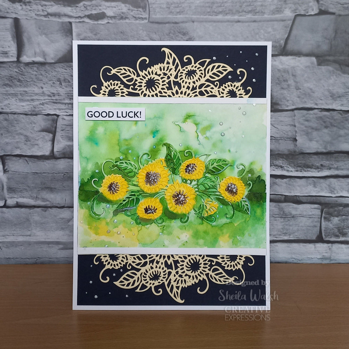 Creative Expressions Paper Cuts Wild Sunflower Edger Craft Die-3