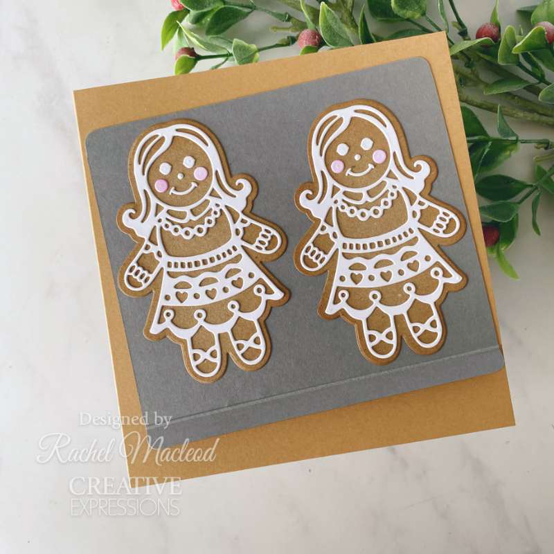 Creative Expressions Paper Cuts Festive Gingerbread Girl Craft Die-3
