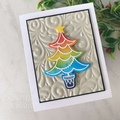 Creative Expressions Paper Cuts Festive Christmas Tree Craft Die-5