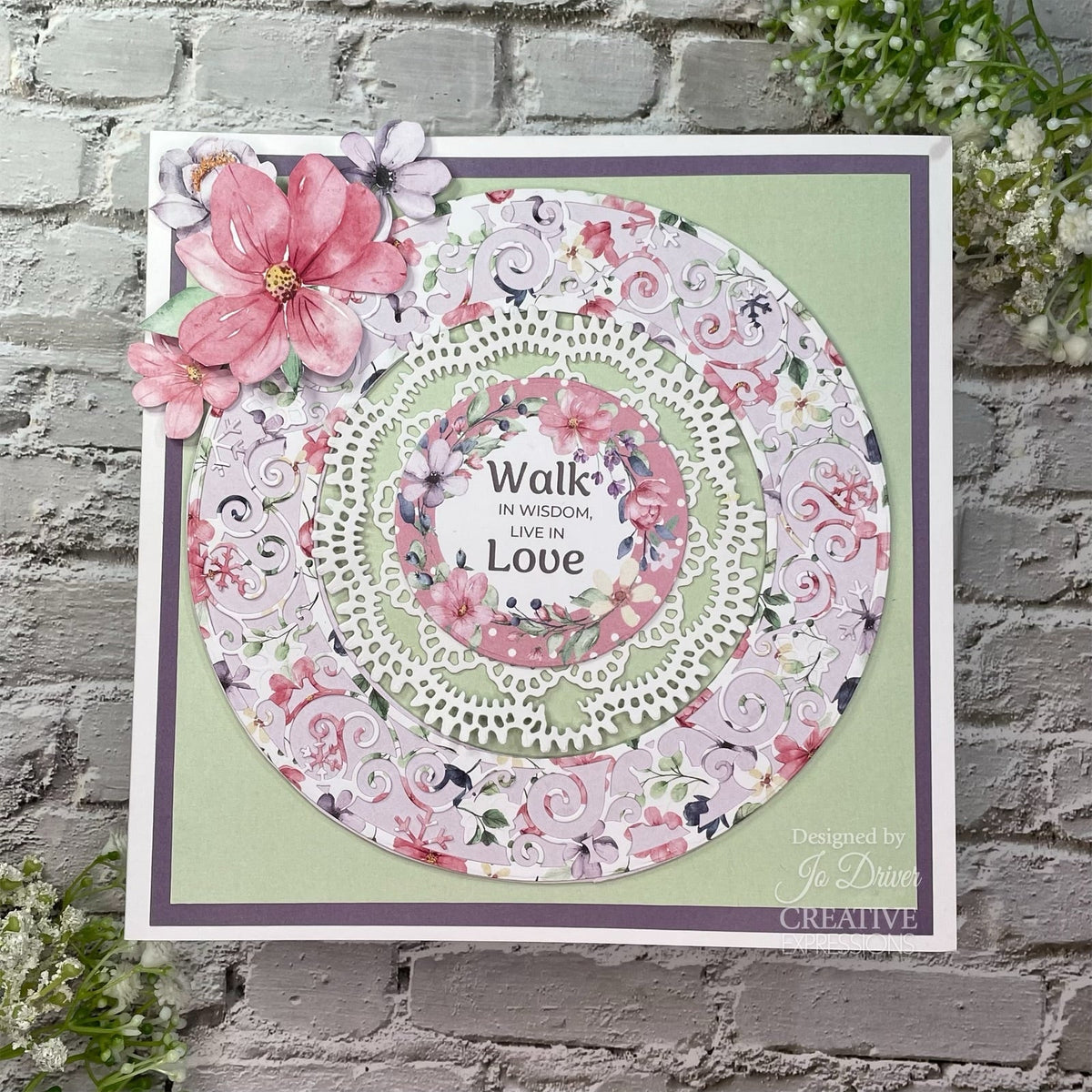 The Paper Boutique Sunny Gardens Bloc de papier 20 x 20 cm-8