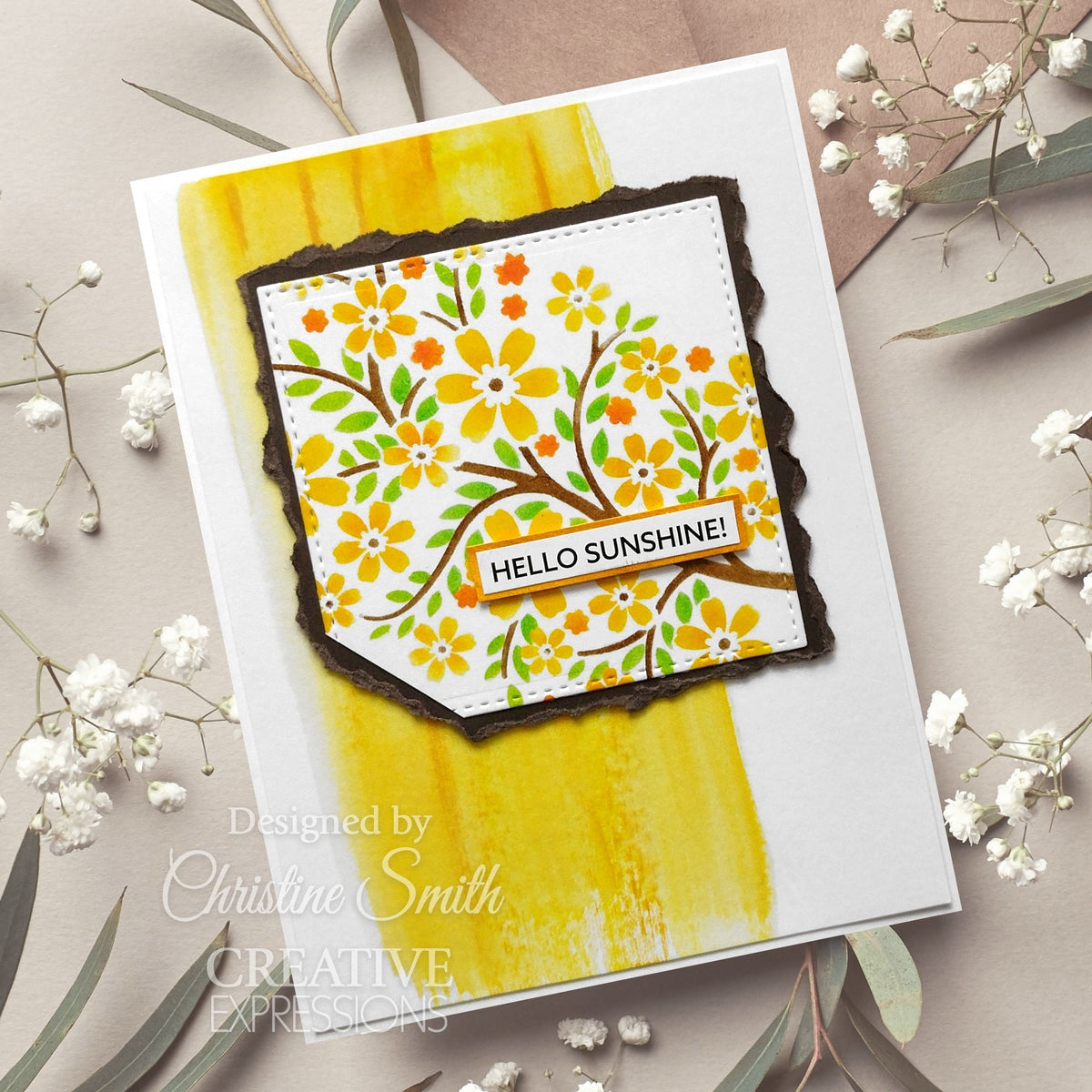 Creative Expressions Blossom Tree Mini Triple Layering Stencil 4 in x 3 in Set of 3-3