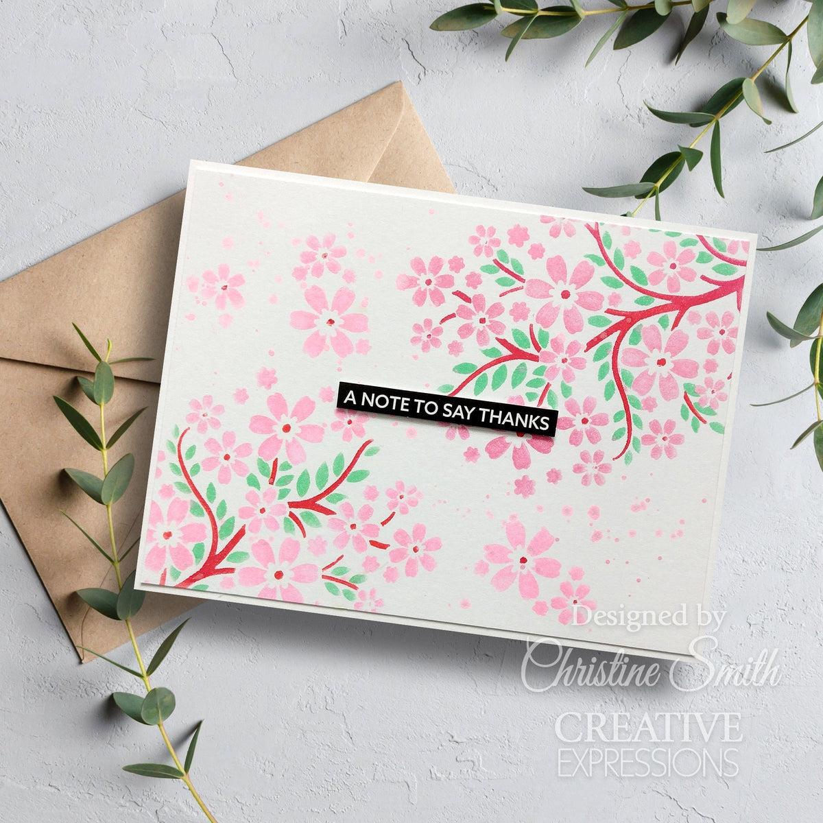 Creative Expressions Blossom Tree Mini Triple Layering Stencil 4 in x 3 in Set of 3-5