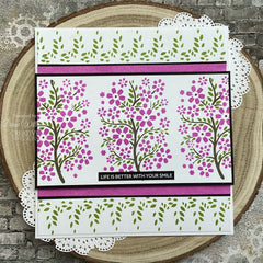 Creative Expressions Blossom Tree Mini Triple Layering Stencil 4 in x 3 in Set of 3-8