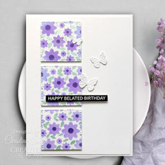Creative Expressions Daisies Mini Triple Layering Stencil 4 in x 3 in Set of 3-3