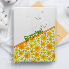 Creative Expressions Daisies Mini Triple Layering Stencil 4 in x 3 in Set of 3-5