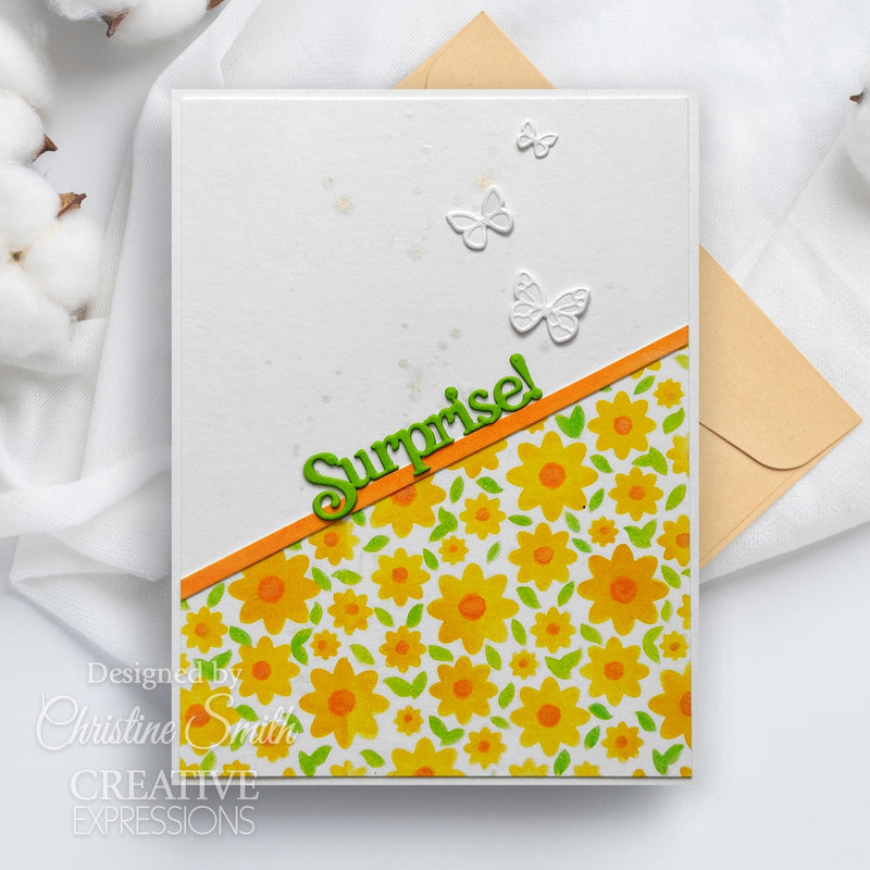Creative Expressions Daisies Mini Triple Layering Stencil 4 in x 3 in Set of 3-5