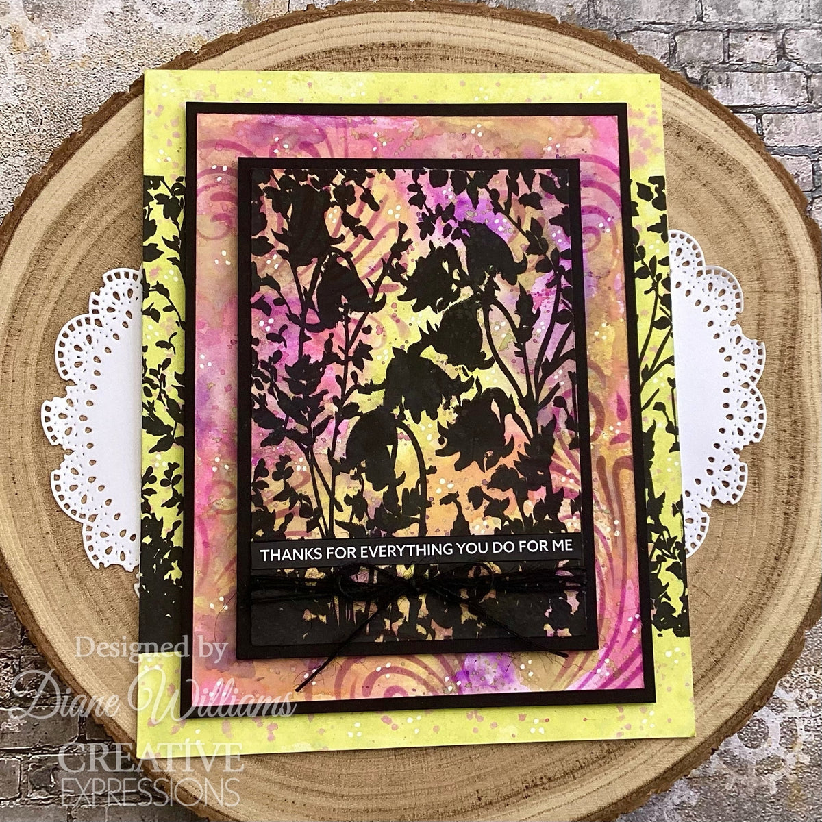 Creative Expressions Dreamy Harebells 4 in x 6 in Pre Cut Rubber Stamp-5