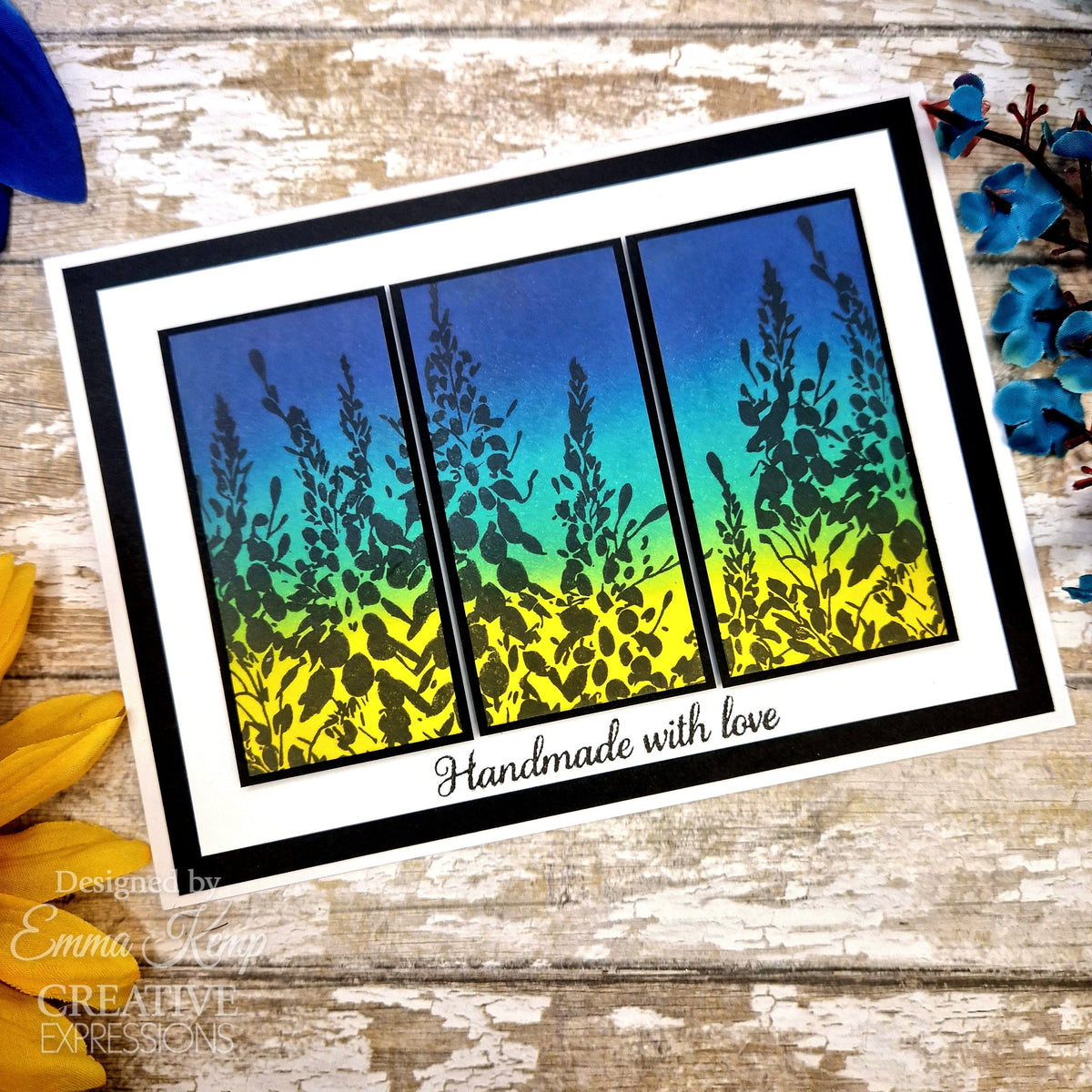 Creative Expressions Foxglove Garden 4 in x 6 in Pre Cut Rubber Stamp-3
