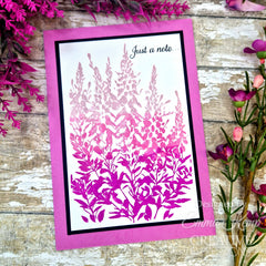 Creative Expressions Foxglove Garden 4 in x 6 in Pre Cut Rubber Stamp-2