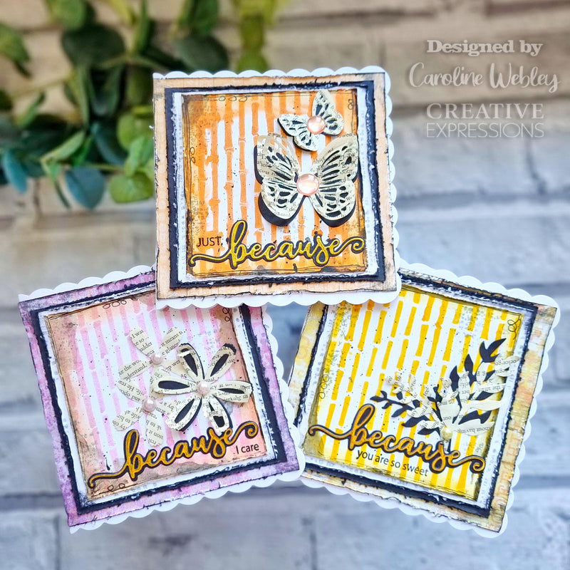 Creative Expressions Bamboo Sticks DL Stencil 4 in x 8 in (10.0 x 20.3 cm)-4