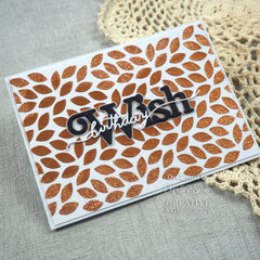 Creative Expressions Scattered Leaves DL Stencil 4 in x 8 in (10.0 x 20.3 cm)-2