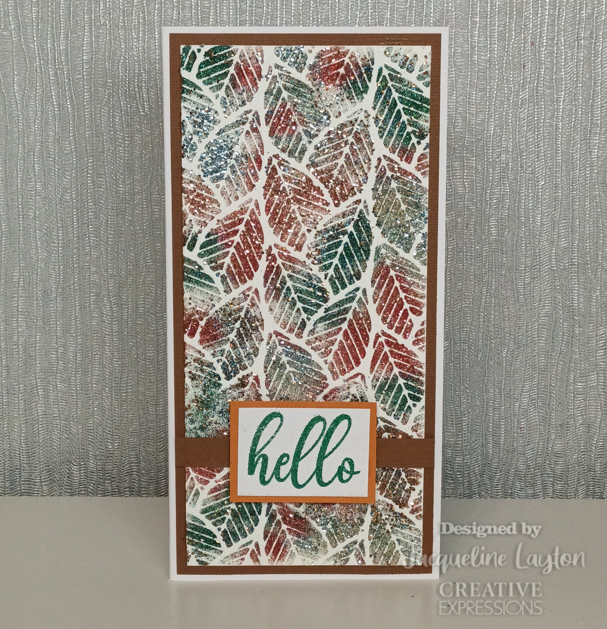 Creative Expressions Linear Leaves DL Stencil 4 in x 8 in (10.0 x 20.3 cm)-5
