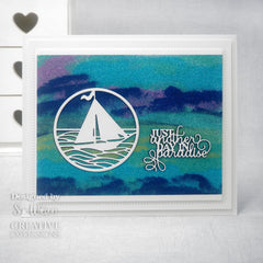 Creative Expressions Sue Wilson Mini Sentiments Just Another Day In Paradise Craft Die-2