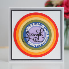 Sue Wilson Circle Sayings Strength Craft Die-2