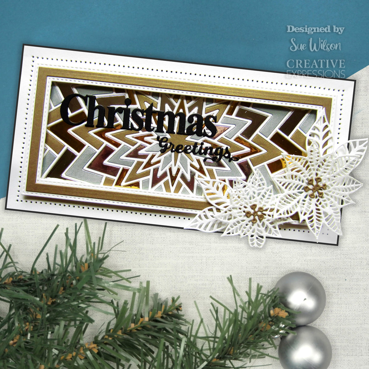 Creative Expressions Sue Wilson Slimline Star Bursts Craft Die-4