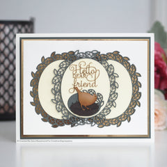 Sue Wilson Frames & Tags Leafy Oval Craft Die-5