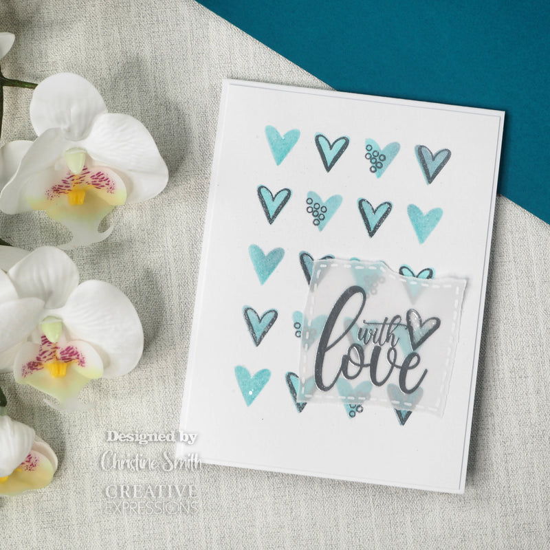 Creative Expressions Designer Boutique Breezy Elements 6 in x 4 in Clear Stamp Set-17