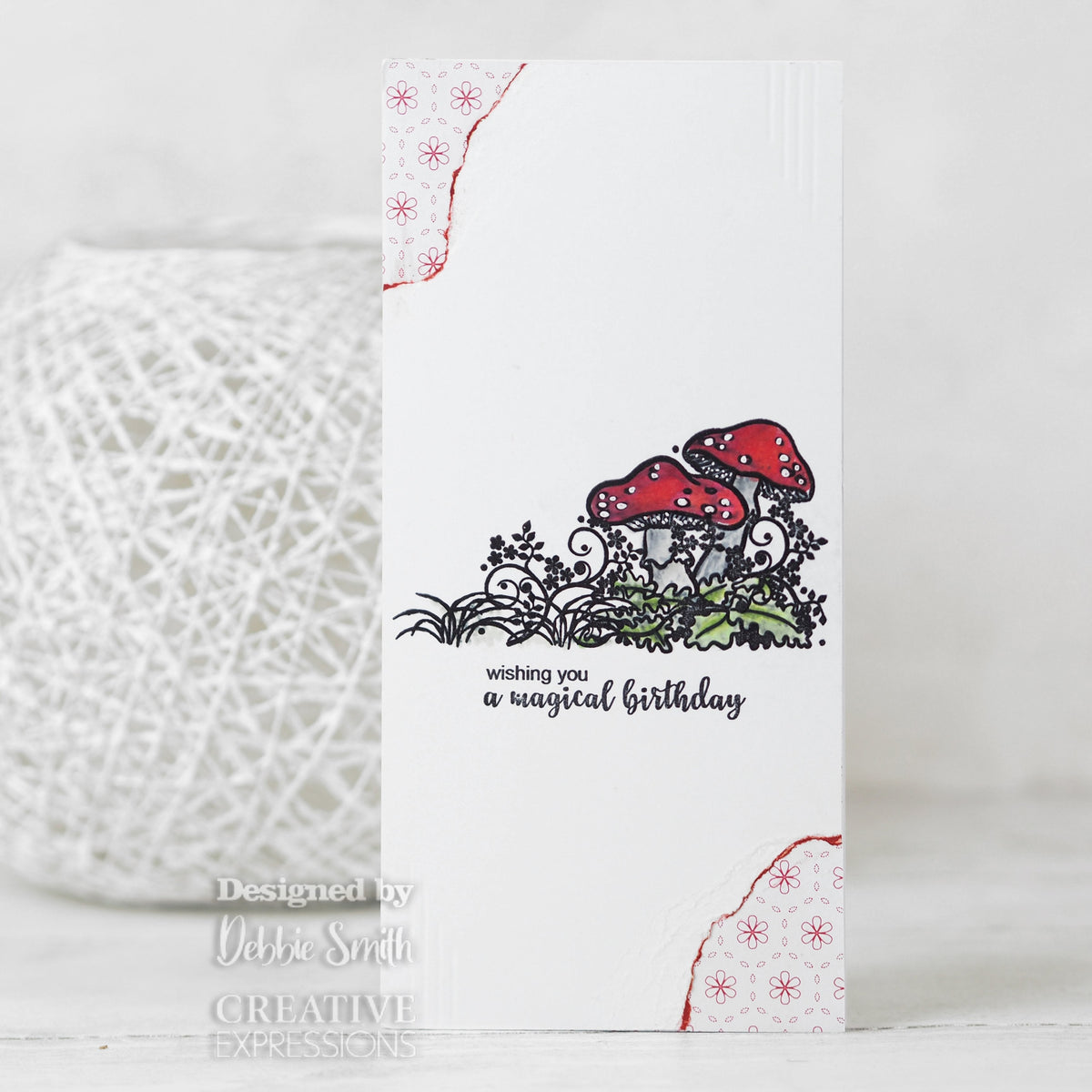 Creative Expressions Designer Boutique Woodland Walk Collection Tiptoe Amongst The Toadstools A6 Clear Stamp Set-2