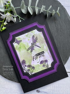 Creative Expressions Designer Boutique Doodle Butterfly 6 in x 4 in Clear Stamp Set-2