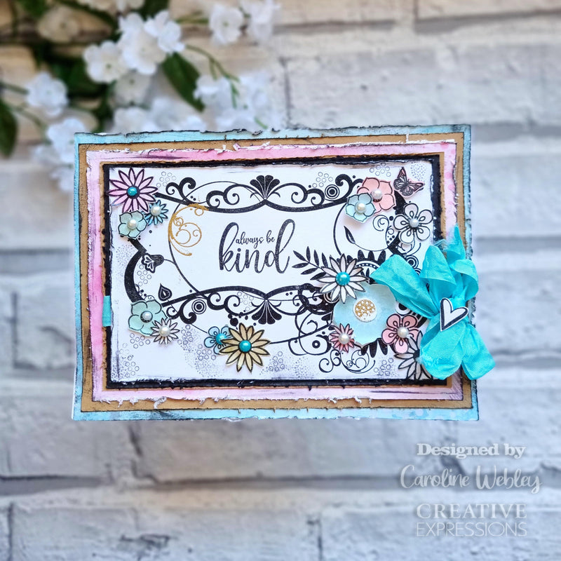 Creative Expressions Designer Boutique Breezy Elements 6 in x 4 in Clear Stamp Set-8