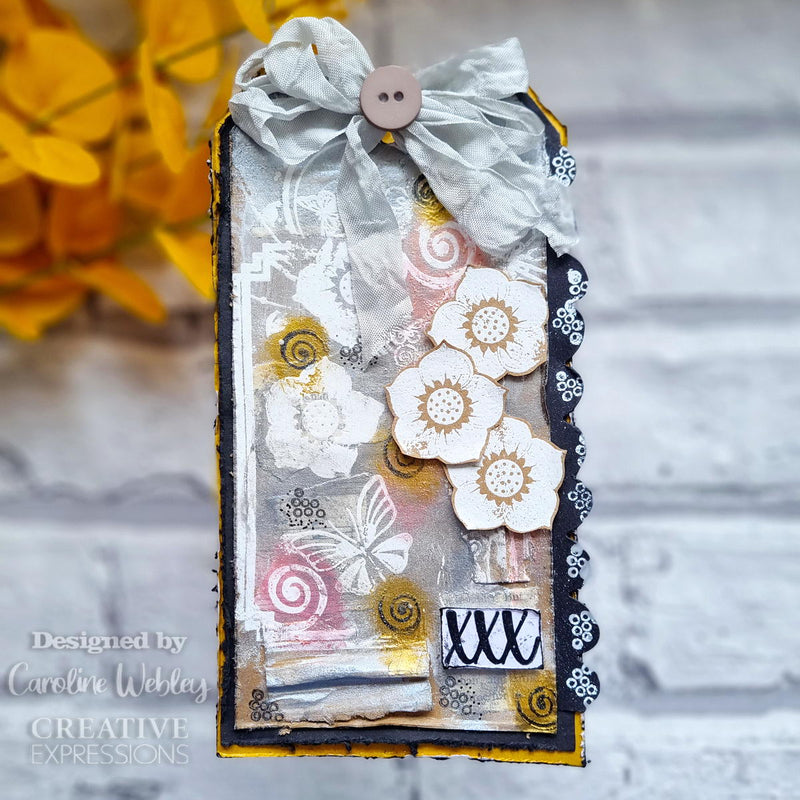 Creative Expressions Designer Boutique Breezy Elements 6 in x 4 in Clear Stamp Set-4