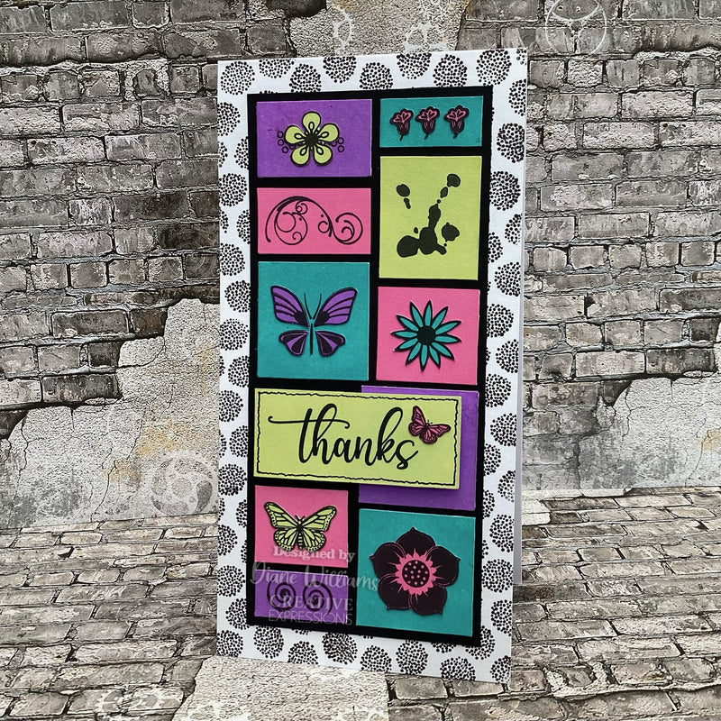Creative Expressions Designer Boutique Breezy Elements 6 in x 4 in Clear Stamp Set-15
