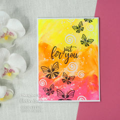Creative Expressions Designer Boutique Breezy Elements 6 in x 4 in Clear Stamp Set-14