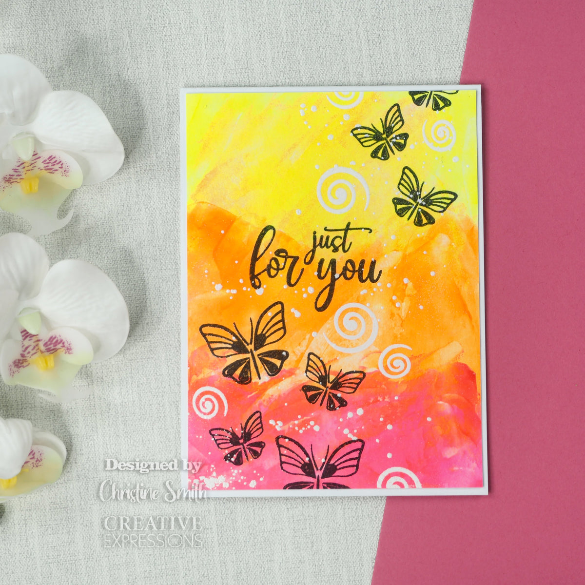 Creative Expressions Designer Boutique Breezy Elements 6 in x 4 in Clear Stamp Set-14