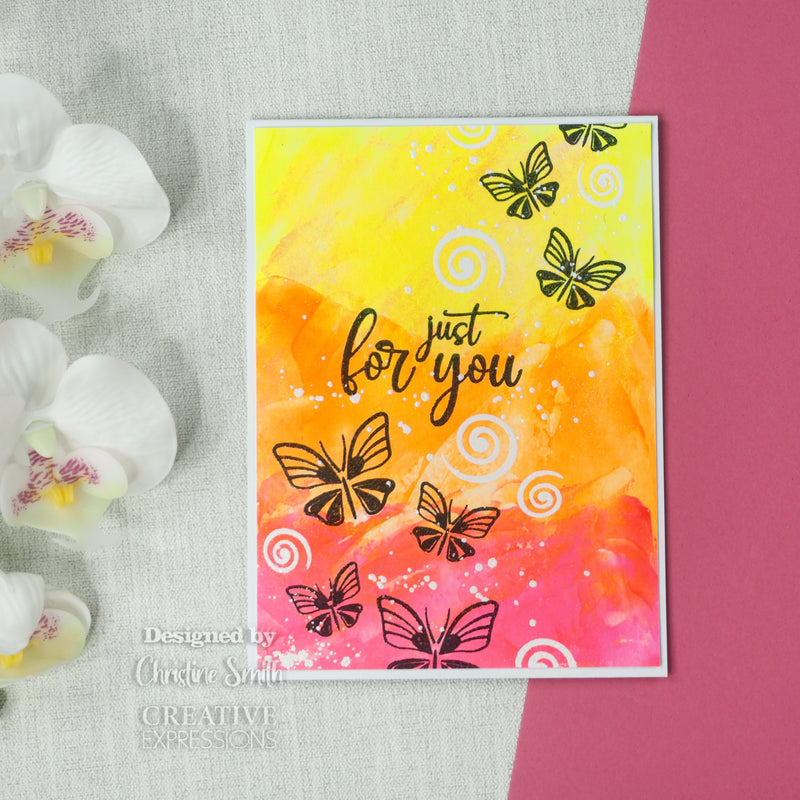 Creative Expressions Designer Boutique Breezy Elements 6 in x 4 in Clear Stamp Set-14