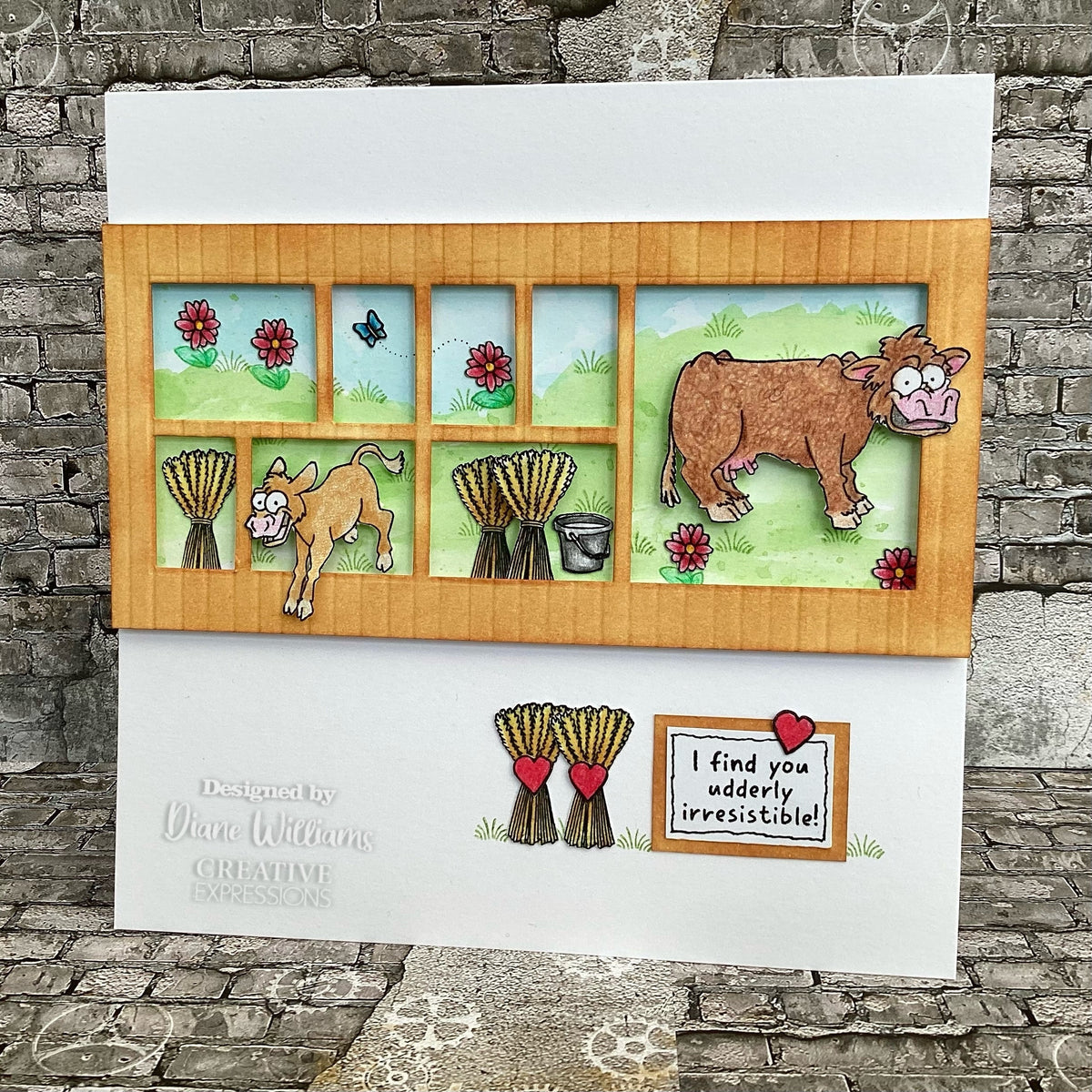 Creative Expressions Udderly IrresistIble 6 in x 4 in Clear Stamp Set-3