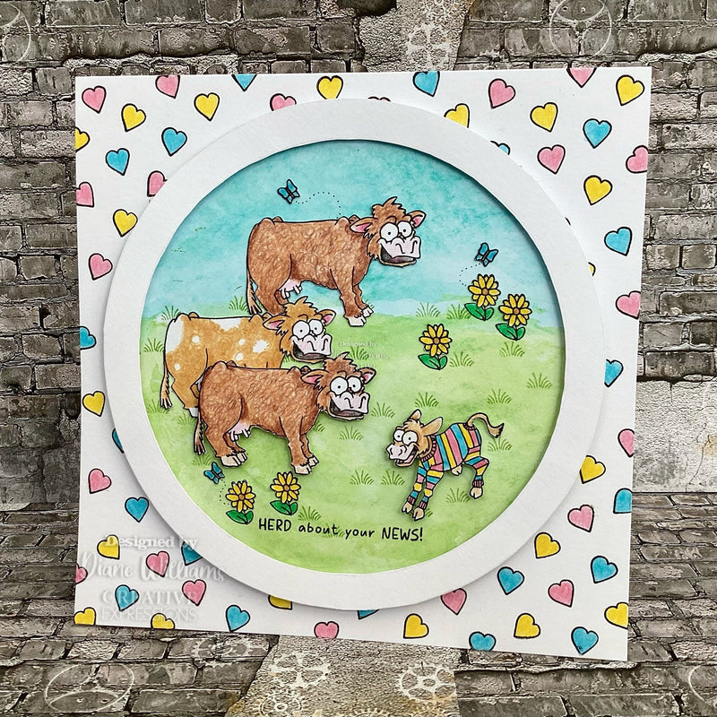 Creative Expressions Udderly IrresistIble 6 in x 4 in Clear Stamp Set-6