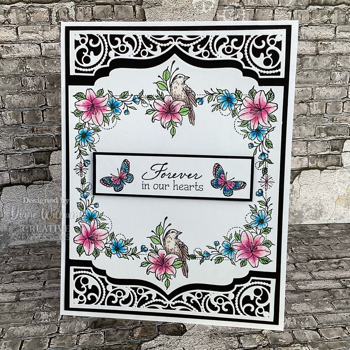 Creative Expressions Designer Boutique Tranquil Garden 6 in x 4 in Stamp Set-3