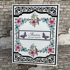 Creative Expressions Designer Boutique Tranquil Garden 6 in x 4 in Stamp Set-3
