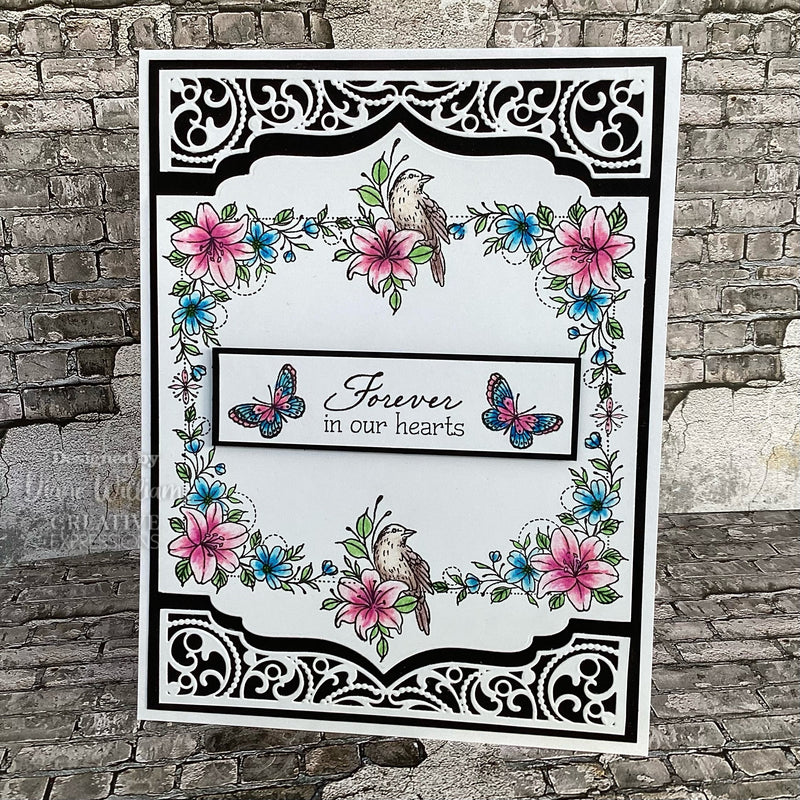 Creative Expressions Designer Boutique Tranquil Garden 6 in x 4 in Stamp Set-3