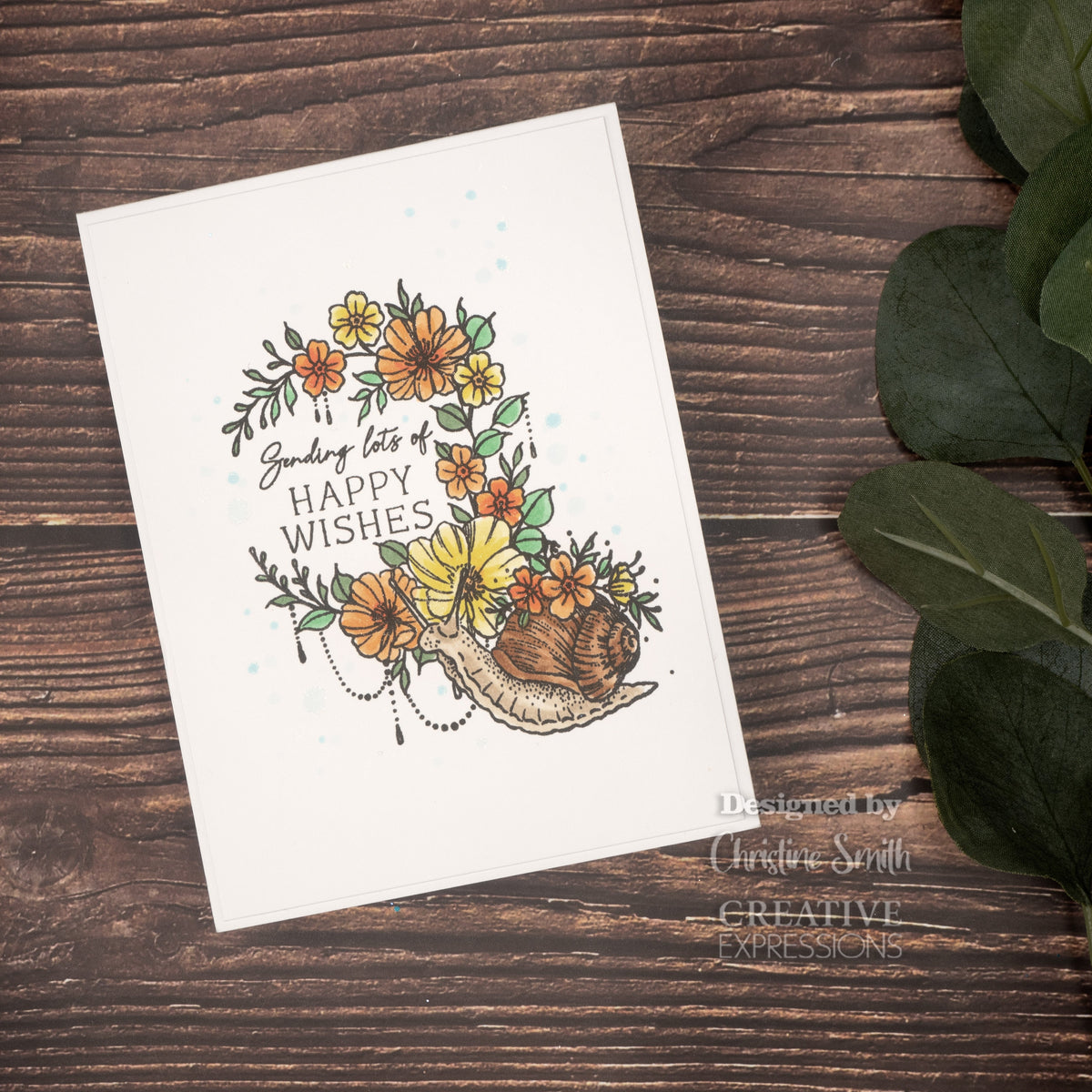 Creative Expressions Designer Boutique Floral Delivery 6 in x 4 in Stamp Set-3