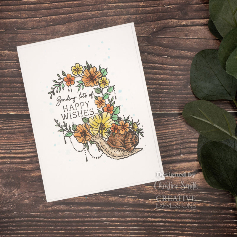 Creative Expressions Designer Boutique Floral Delivery 6 in x 4 in Stamp Set-3