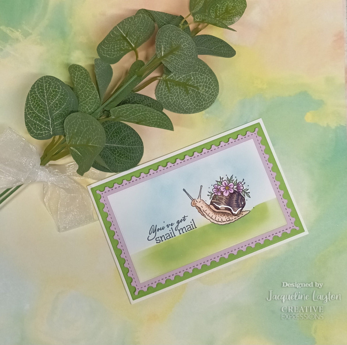 Creative Expressions Designer Boutique Floral Delivery 6 in x 4 in Stamp Set-2
