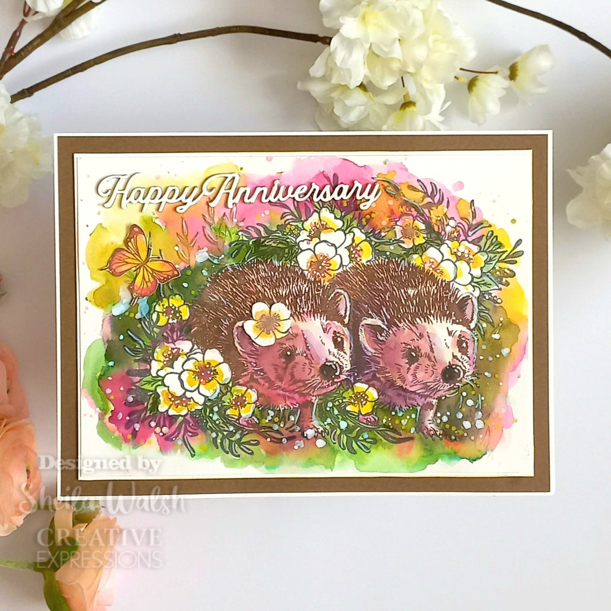 Creative Expressions Designer Boutique Over The Hedge 6 in x 4 in Stamp Set-3
