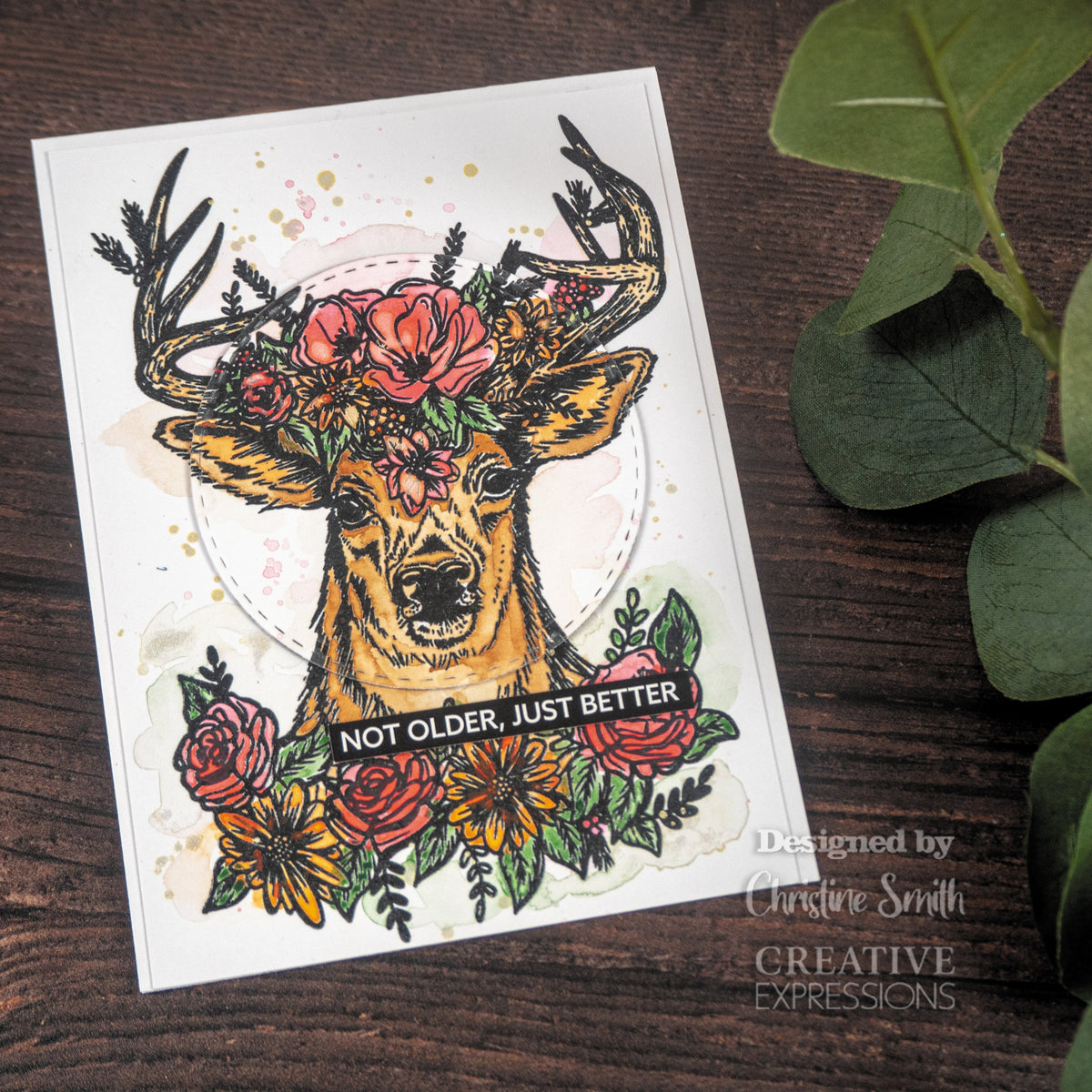 Creative Expressions Designer Boutique Flower King 6 in x 4 in Stamp Set-2