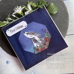 Creative Expressions Designer Boutique Floral Wishes 6 in x 4 in Stamp Set-5