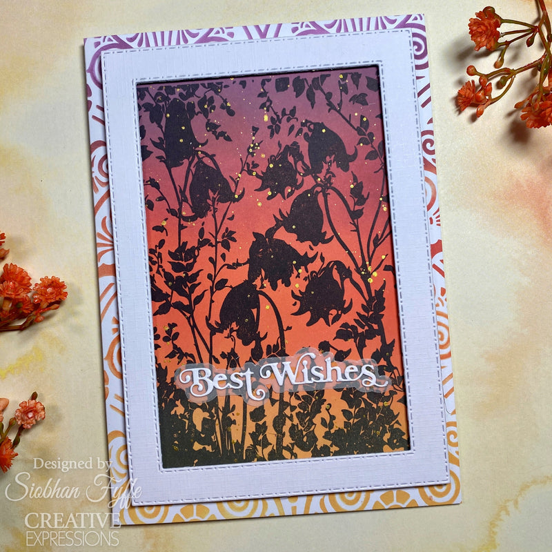 Creative Expressions Dreamy Harebells 4 in x 6 in Pre Cut Rubber Stamp-10
