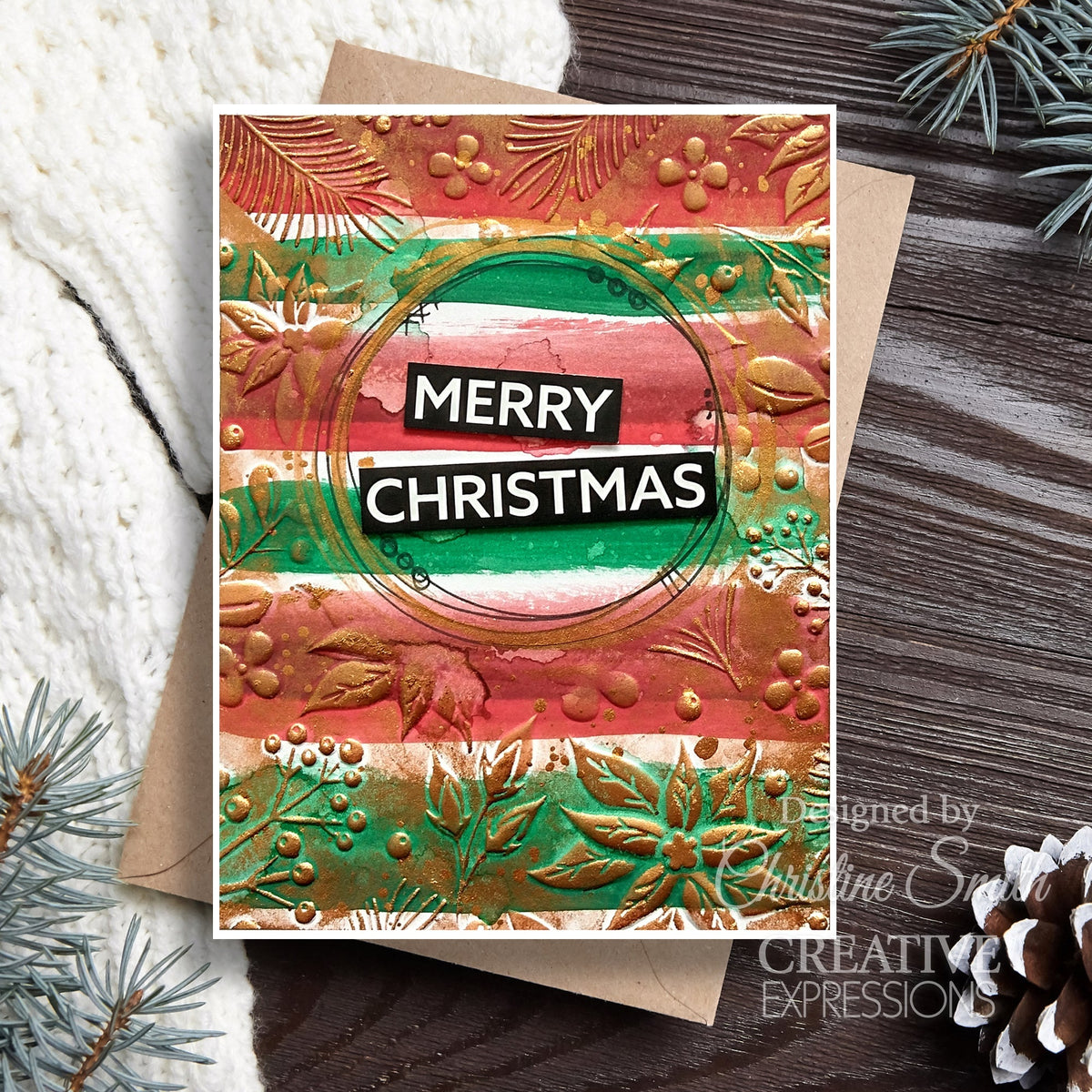 Pochoir de coloriage Creative Expressions Nature's Christmas Companion, lot de 2, 15,2 x 20,3 cm-3