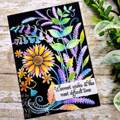 Set de 2 plantillas para colorear Creative Expressions Sunshine Serenade Companion, 6 pulg. x 8 pulg.-10