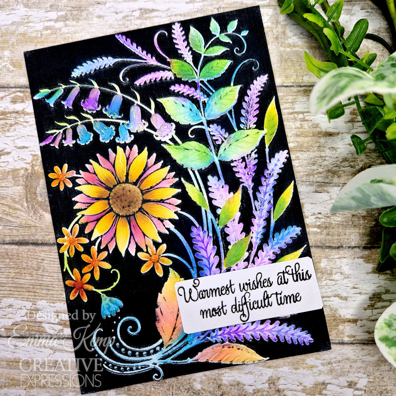 Set de 2 plantillas para colorear Creative Expressions Sunshine Serenade Companion, 6 pulg. x 8 pulg.-10